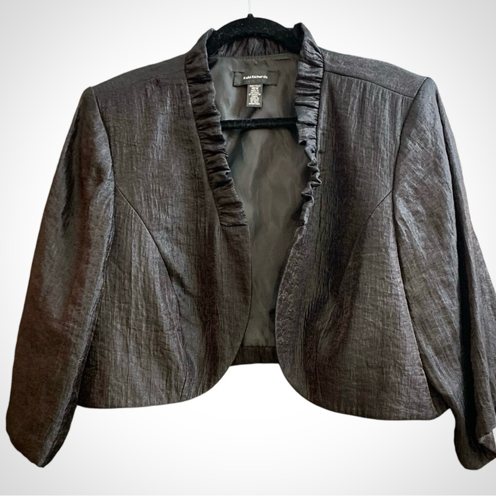 R&M Richard Black Bolero Jacket Size 18W